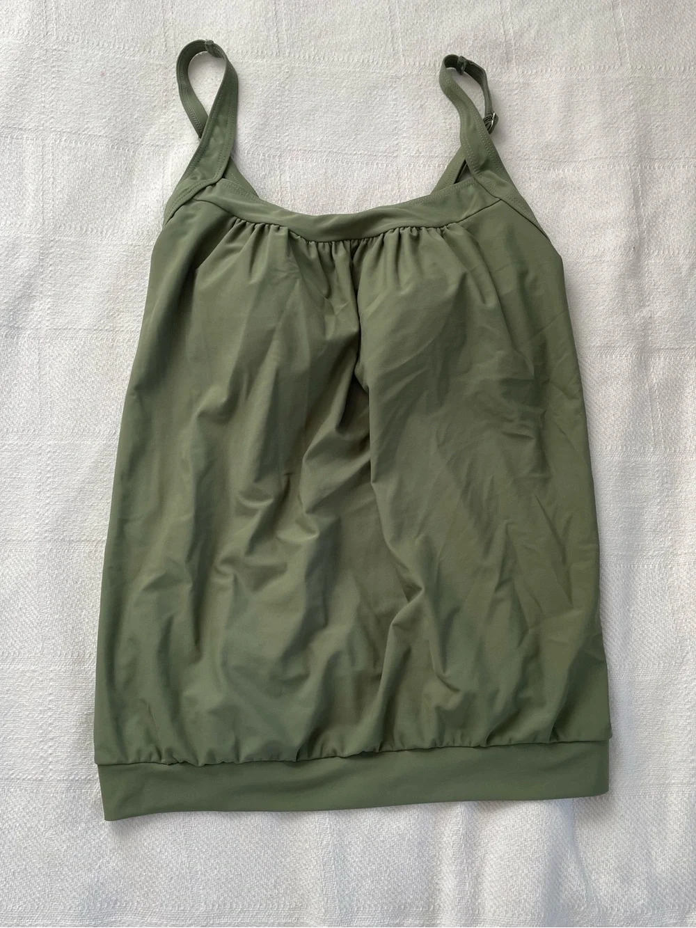 Summer Mae Women's Green Tankini Swim Top